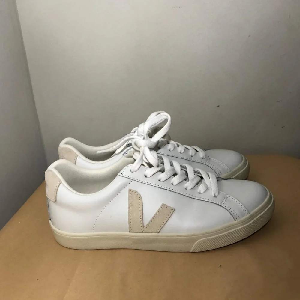 Veja Esplar Leather Sneakers Tan White